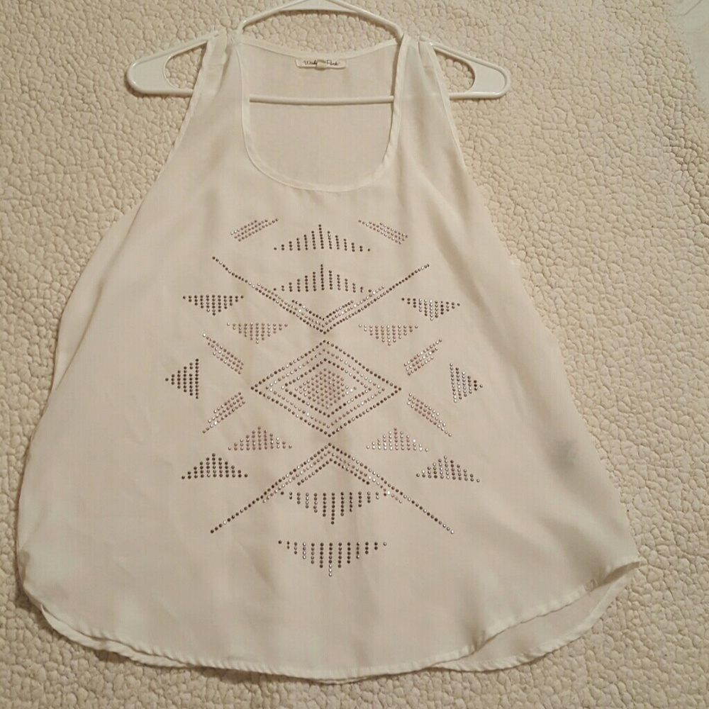 Off white sleeveless Blouse